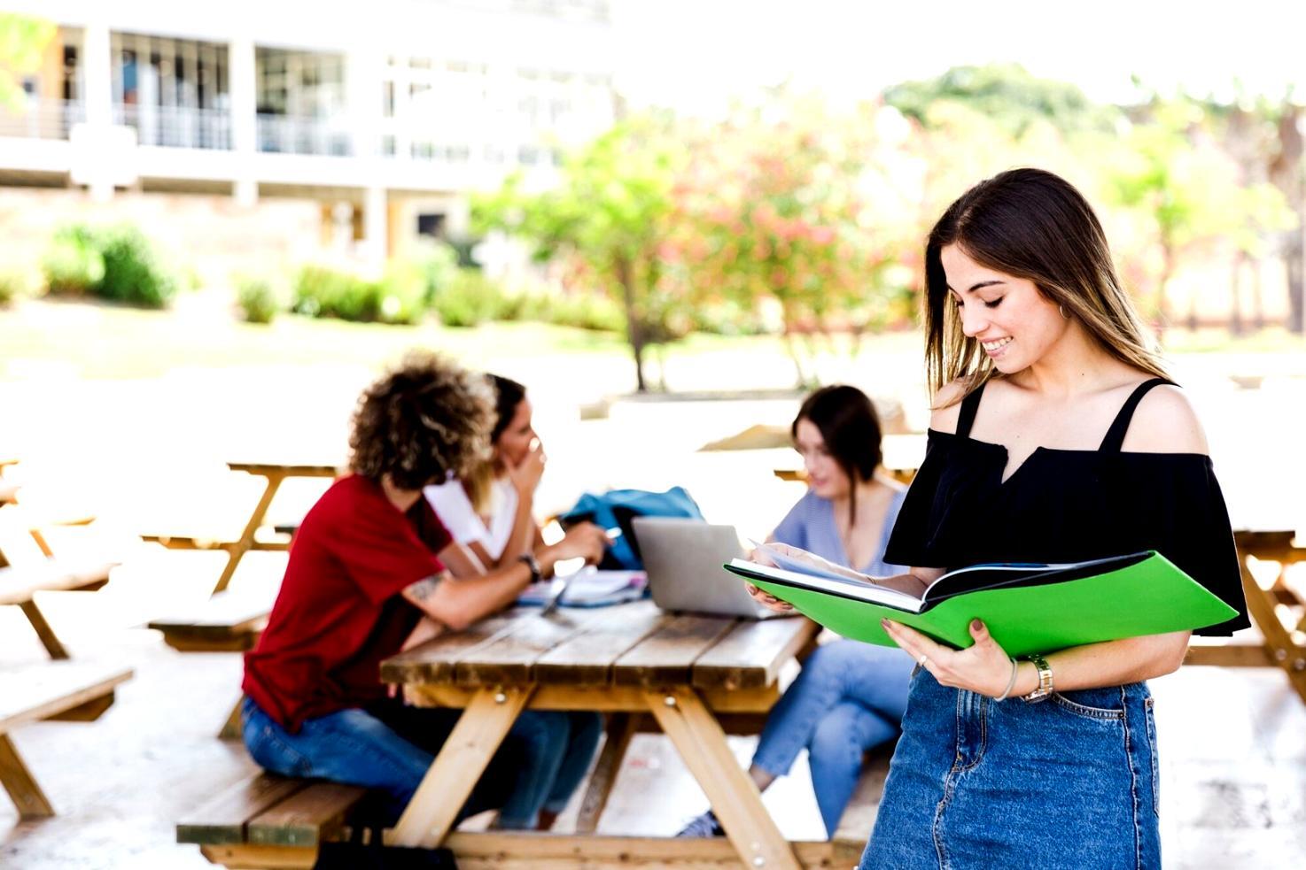 Team reviewing quarterly budget reports and performance metrics